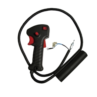 Picture of THROTTLE AND SWITCH HANDLE GRIP ASSEMBLY INC THROTTLE CABLE 