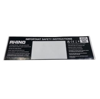 Picture of SAFETY STICKER AND INFO